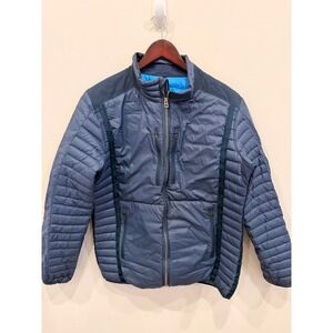 Kuhl Projekt Down Jacket Mens Large Blue 90% Down Insulated Full Zip